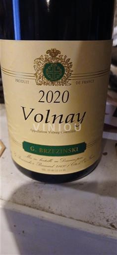 Burgundy Volnay G. Brzezinski 2020