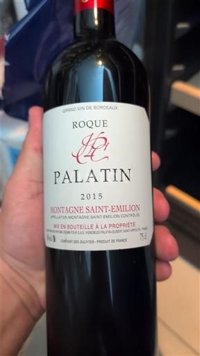 Bordeaux Montagne Saint-Émilion Château Roques Palatin 2015