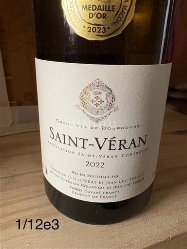 Borgoña Saint-Véran Christian collovray et jean Luc terrier 2022