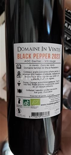 Sudoeste Gaillac Domaine Inventis Black Pepper 2023