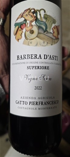 Piemonte Barbera d'Asti Gatto Pierfrancesco Vigna Serra 2022