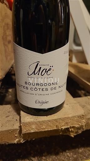 Bourgogne Hautes Côtes de Nuits Domaine Moe Origine 2021