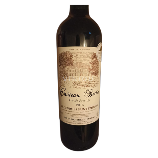 Bordeaux Saint-Georges-Saint-Émilion Château Bertin Prestige 2015