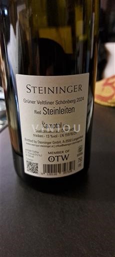 Hạ Áo Kamptal DAC Steininger Grüner Veltliner Schönberg Ried Steinleiten 2024