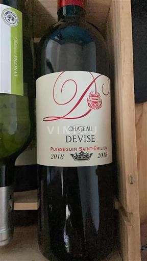 Bordeaux Puisseguin-saint-émilion Château La Devise 2018