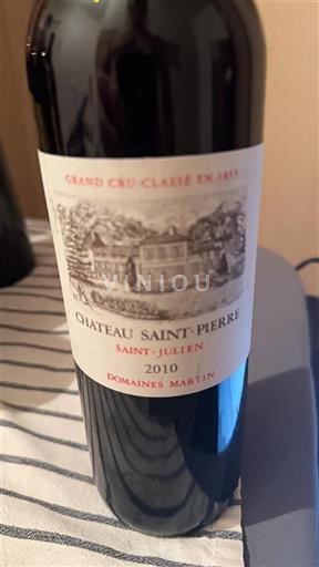 Bordeaux Saint-Julien Grand Cru Château Saint Pierre 2010