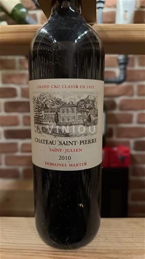 Bordeaux Saint-Julien Grand Cru Château Saint Pierre 2010