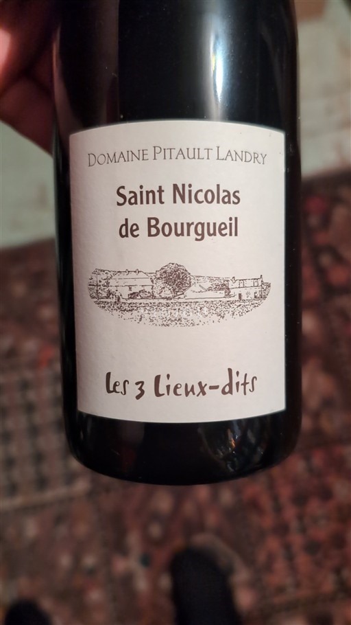 Thung lũng sông Loire Saint-Nicolas-De-Bourgueil Pitault Landry Les 3 Lieux-dits 2023