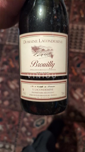 Beaujolais Brouilly Lacondemine 2019