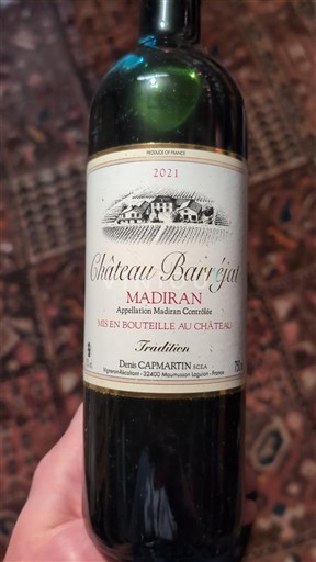 Sudoeste Madiran Château Barréjat Tradition 2021