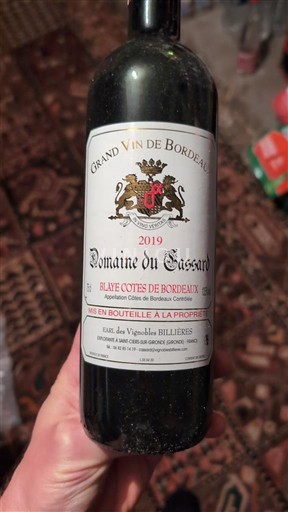 Burdeos Blaye-Côtes de Burdeos Domaine Gassard 2019