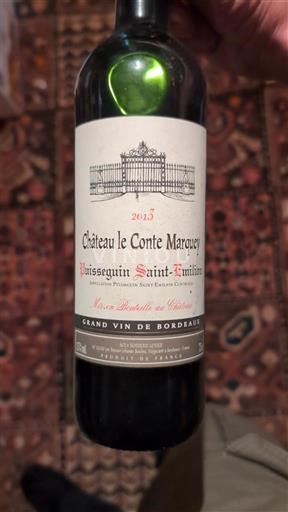 Bordeaux Puisseguin-saint-émilion Château Le Conte Marquey 2013
