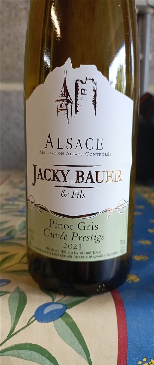 Alsace Jacky Bauer & Fils Pinot Gris Prestige 2023