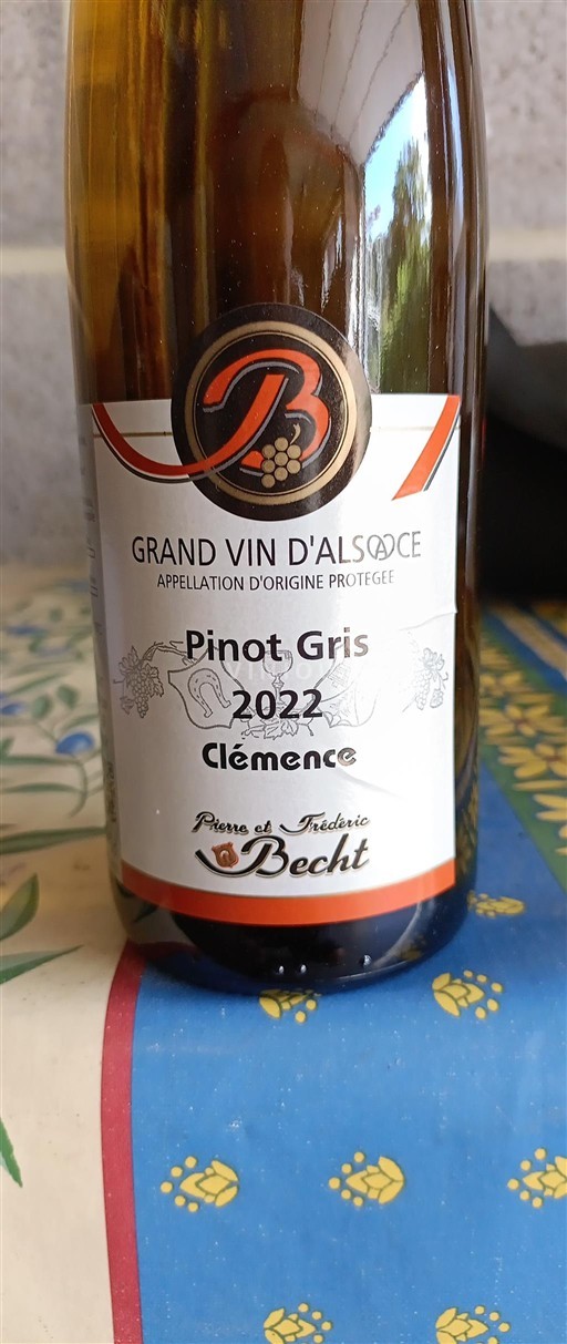 Alsace Alsace Grand Cru Château Pierre et Frederic Becht Pinot Gris Clémence 2022