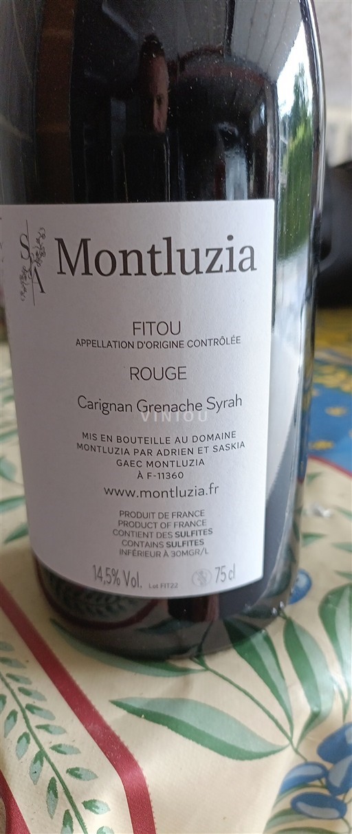 Languedoque Fitou Montluzia 2022