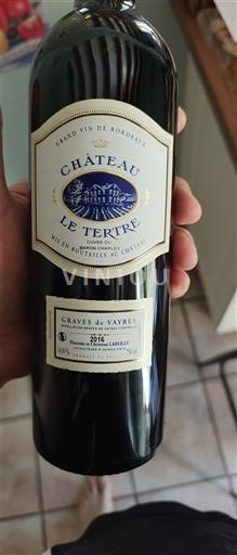 Bordeaux Graves-de-Vayres Château Le Tertre 2016