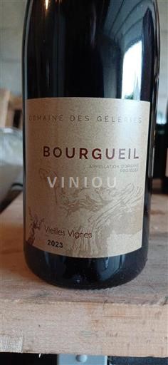 Loiren laakso Bourgueil Domaine Des Géleries Vieilles Vignes 2023