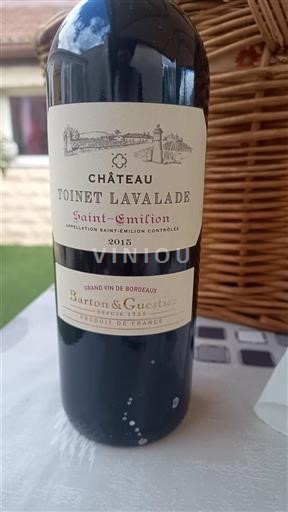 Bordeaux Saint-Émilion Château Toinet Lavalade 2015