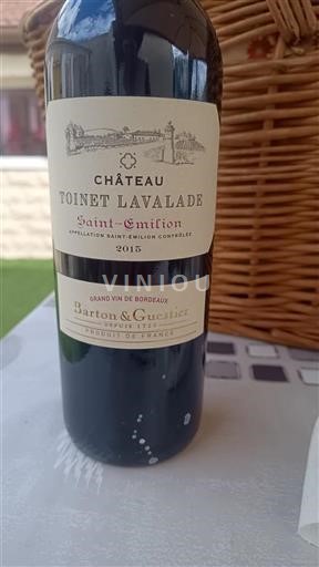 Bordeaux Saint-Émilion Château Toinet Lavallade 2015