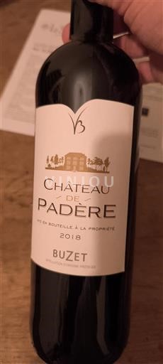 Sud-Ouest Buzet Château Padère 2018
