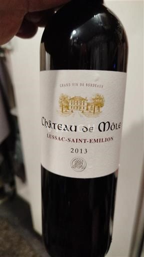 Bordeaux Lussac-saint-émilion Château Môle 2013