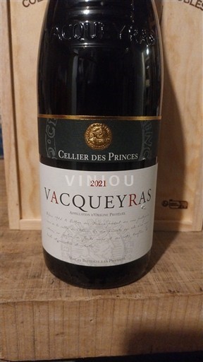 Thung lũng Rhône Vacqueyras Cellier des Princes 2021