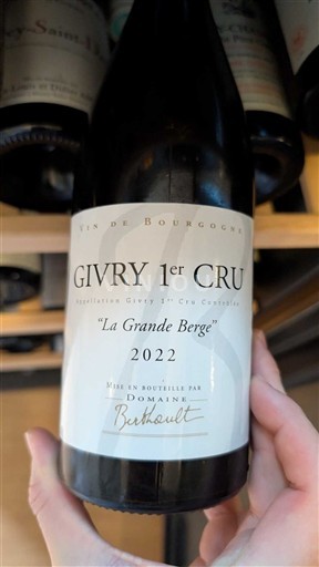 Burgundi Givry Premier Cru Domaine Berthault La Grande Berge 2022