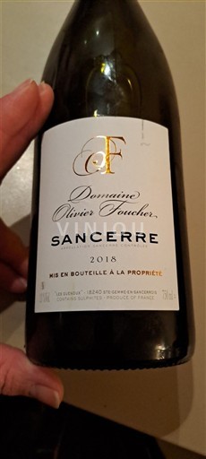 Údolí Loiry Sancerre Domaine Olivier Foucher 2018