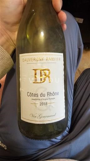 Thung lũng Rhône Côtes-du-rhône Dauvergne Ranvier Vin Gourmand 2018