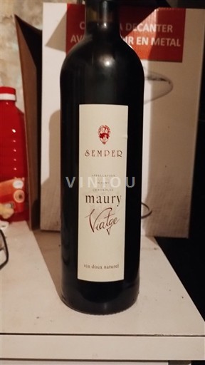 Roussillon Maury Domaine Semper Vintage Ei vuosikertaa