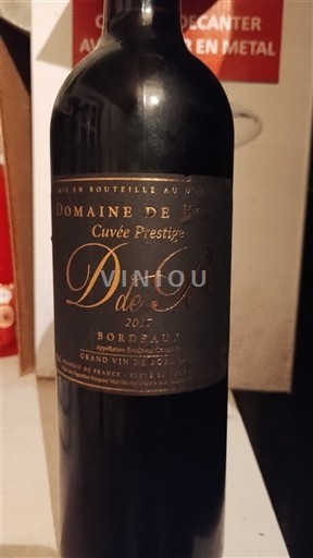 Bordeaux Domaine Birot Prestige 2017