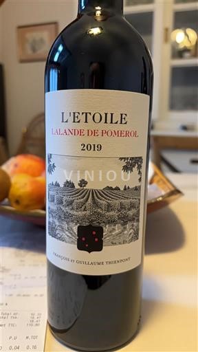 Bordeaux Lalande-de-pomerol L'Etoile 2019