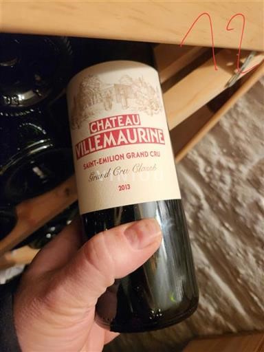 Bordeaux Saint-Émilion Grand Cru Classé Château Villemaurine 2013