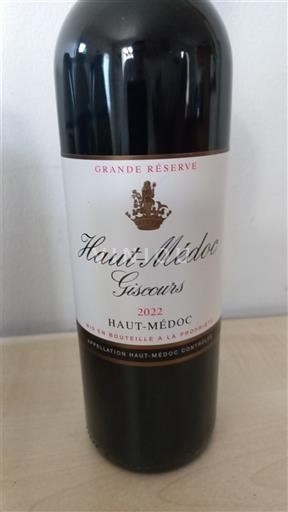 Bordéus Haut-Médoc Château Giscours Grande Réserve 2022