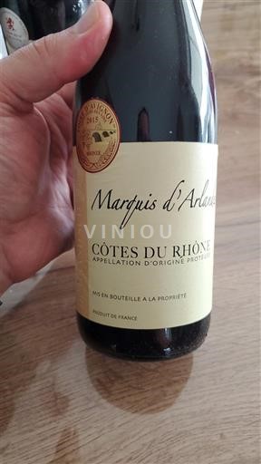 Rona dolina Côtes-du-Rhône Marquis Arlandes 2015