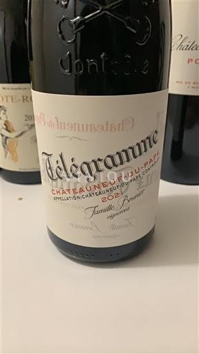 Rhône-dalen Châteauneuf-du-Pape Vieux télégraphe Télégramme 2021