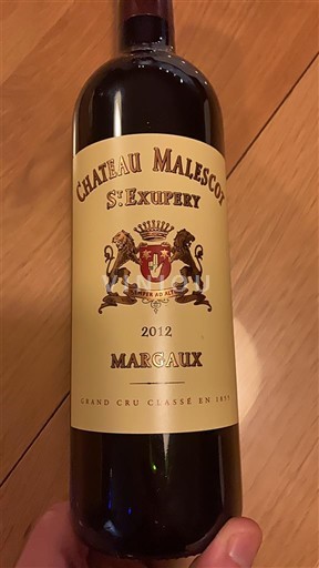 Burdeos Margaux Château Malescot St Exupéry 2012