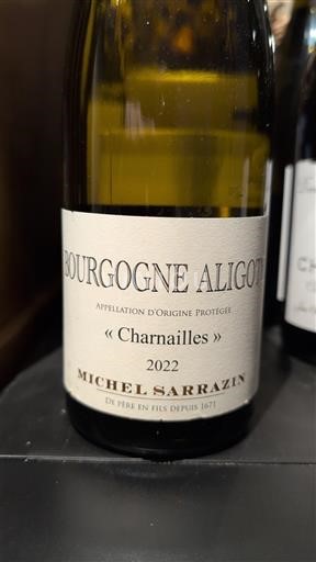 Bourgondië Bourgogne Aligoté Michel Sarrazin Charnailles 2022