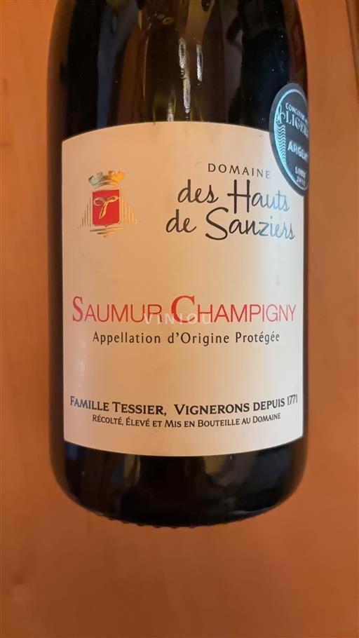 Vallée de la Loire Saumur-champigny Domaine des Hauts de Sanzay Non Millésimé