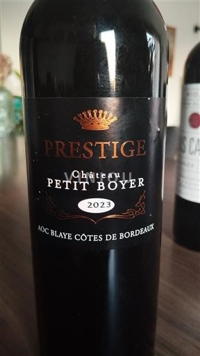 Bordeaux Blaye-côtes-de-bordeaux Château Petit Boyer Prestige 2023