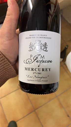 Bourgogne Mercurey Premier Cru P&M Jacqueson Les Naugues 2023