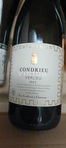 Rhônedalen Condrieu Yves Cuilleron Verlieu 2021