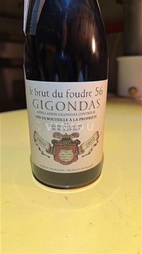 Rhônen laakso Gigondas Gigondas Lacave le brut du foudre 56 2020