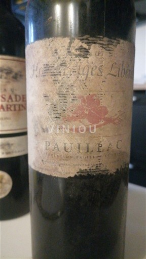 Bordeaux Pauillac Château Haut Bages Libéral 2001