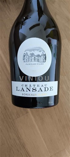 Bordéus Bordéus branco Château Lansade Famille ICARD 2024