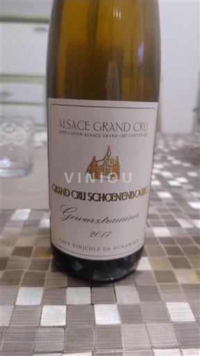Alsace Alsace Grand Cru Grand Cru Cave Vinicole de Hunawihr Grand Cru Schoenenbourg 2017