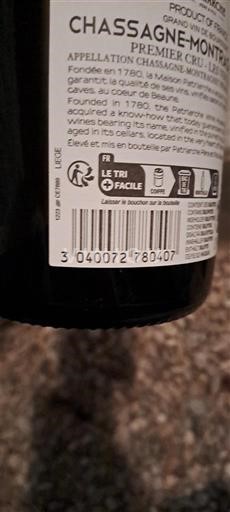 Bourgogne Chassagne-montrachet Premier Cru Château Chassagne-Montrachet Ikke årgangsbestemt