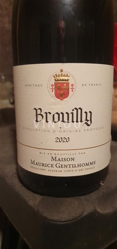 Beaujolais Brouilly Maison Maurice Gentilhomme 2020