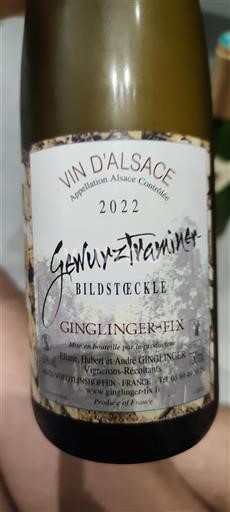 Alsace Grand Cru Ginglinger-Fix Bildstoeckle 2022