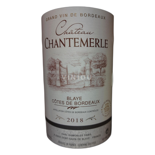 Bordeaux Blaye-Côtes-de-Bordeaux Château Chantemerle 2018